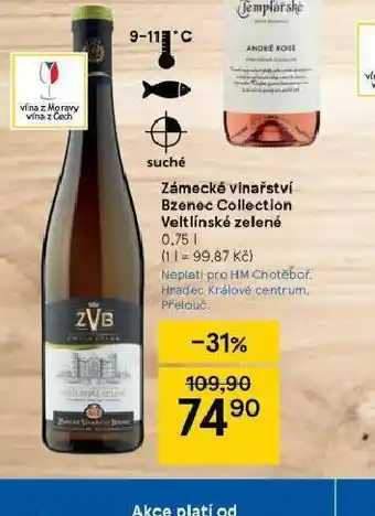 Tesco Zámecké vinařství bzenec collection veltínské zelené nabídka
