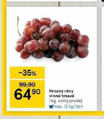 Tesco Hrozny révy vinné tmavé nabídka