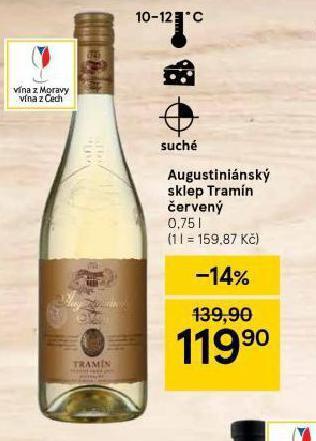 Tesco Augustiánský sklep tramín červený nabídka