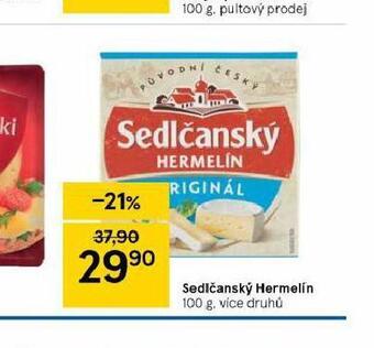 Tesco Sedlčanský hermelín nabídka