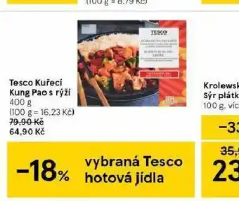 Tesco Tesco kuřecí kung pao s rýží nabídka