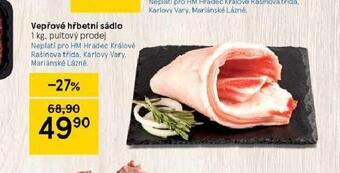 Tesco Vepřové hřbetní sádlo nabídka