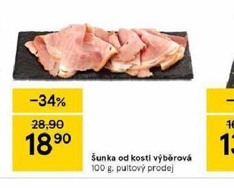Tesco Šunka od kosti výběrová nabídka