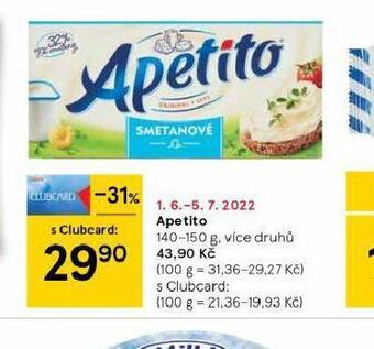 Tesco Apetito nabídka