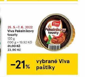 Tesco Viva pekelníkovy tousty nabídka