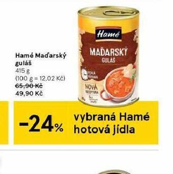 Tesco Hamé maďarský guláš nabídka