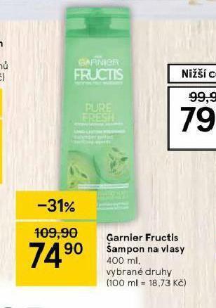 Tesco Garnier fructis šampon nabídka