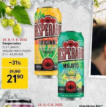 Tesco Desperados nabídka