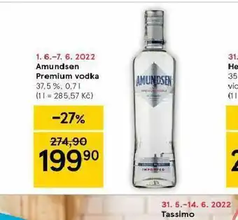 Tesco Amindsen vodka nabídka