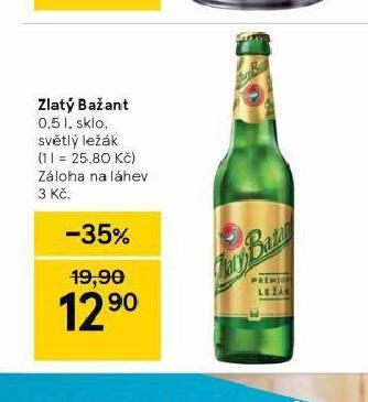 Tesco Pivo zlatý bažant nabídka