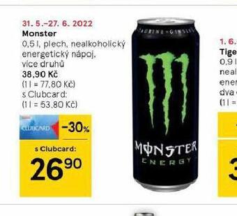 Tesco Monster nabídka