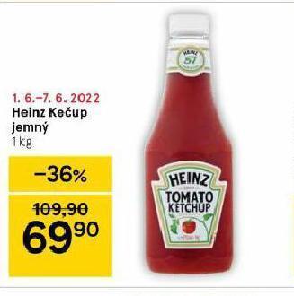 Tesco Heinz kečup jemný nabídka