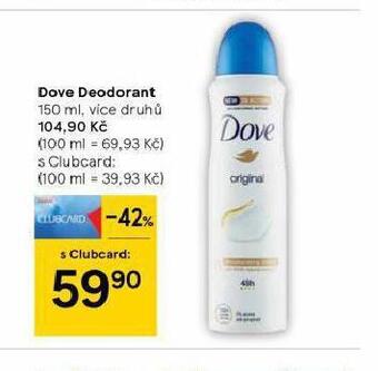 Tesco Dove deodorant nabídka