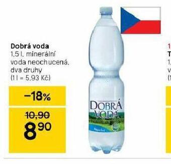 Tesco Dobrá voda nabídka