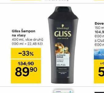 Tesco Gliss šampon nabídka