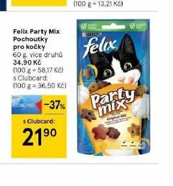 Tesco Felix party mix pochoutky pro kočky nabídka