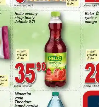Lidl Hello ovocný sirup hustý nabídka