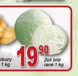 Lidl Zelí bílé rané nabídka