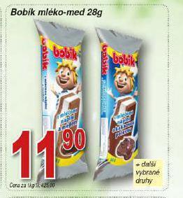 Lidl Bobík mléko-med nabídka