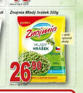 Lidl Znojmia mladý hrášek nabídka