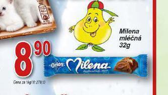 Lidl Milena mléčná nabídka