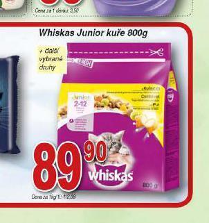 Lidl Whiskas junior kuře nabídka