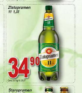Lidl Pivo zlatopramen 11 nabídka
