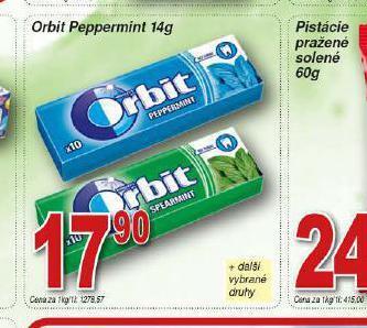 Lidl Orbit peppermint nabídka