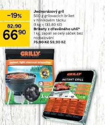 Tesco Brikety z dřevěného uhlí nabídka