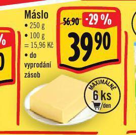 Jip Máslo nabídka