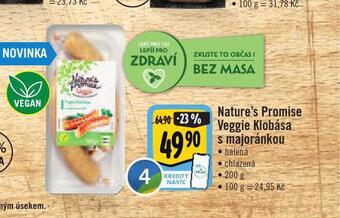 Jip Veggie klobása s majoránkou nabídka