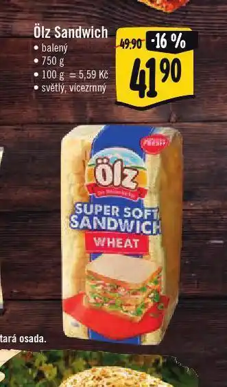 Jip Ölz sandwich nabídka
