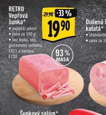 Jip Retro vepřová šunka nabídka