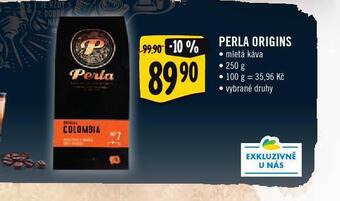 Jip Perla origins mletá káva nabídka