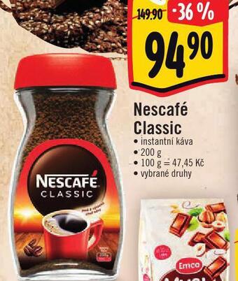Jip Nescafé classic instantní káva nabídka