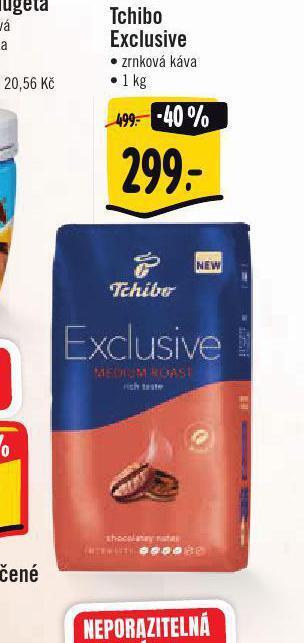 Jip Tchibo exclusive zrnková káva nabídka