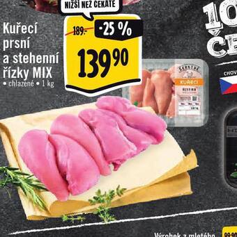 Albert Kuřecí prsní a stehenní řízky mix nabídka