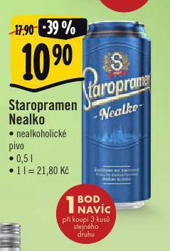 Albert Pivo staropramen nealko nabídka