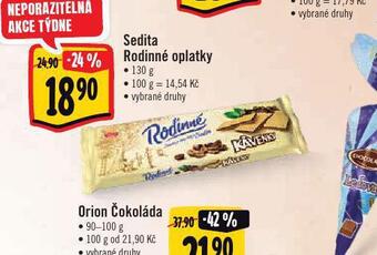 Albert Sedita rodinné oplatky nabídka
