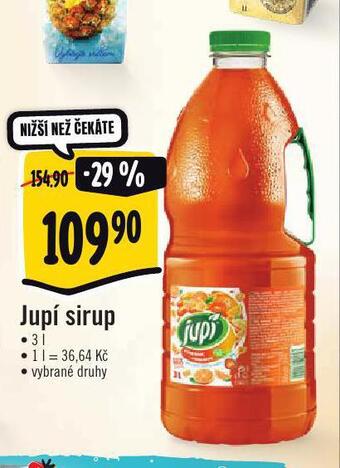 Albert Jupí sirup nabídka