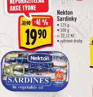 Albert Nekton sardinky nabídka