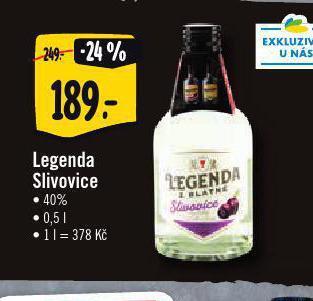 Albert Legenda slivovice nabídka