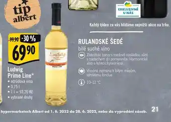 Albert Ludwig prime line rulandské šedé nabídka