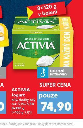 Kaufland Activia jogurt nabídka