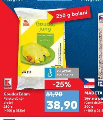 Kaufland Gouda / eidam nabídka