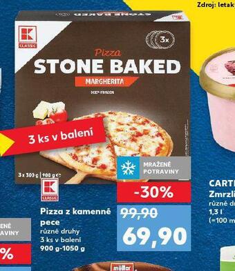 Kaufland Pizza z kamenné pece nabídka