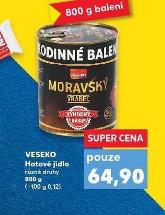 Kaufland Veseko hotové jídlo nabídka