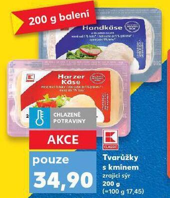 Kaufland Tvarůžky s kmínem nabídka