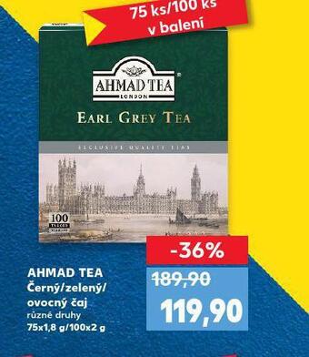 Kaufland Ahmad tea nabídka