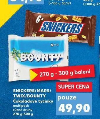 Kaufland Snickers / mars / twix / bounty nabídka